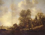 View of a Town on a River Rembrandt